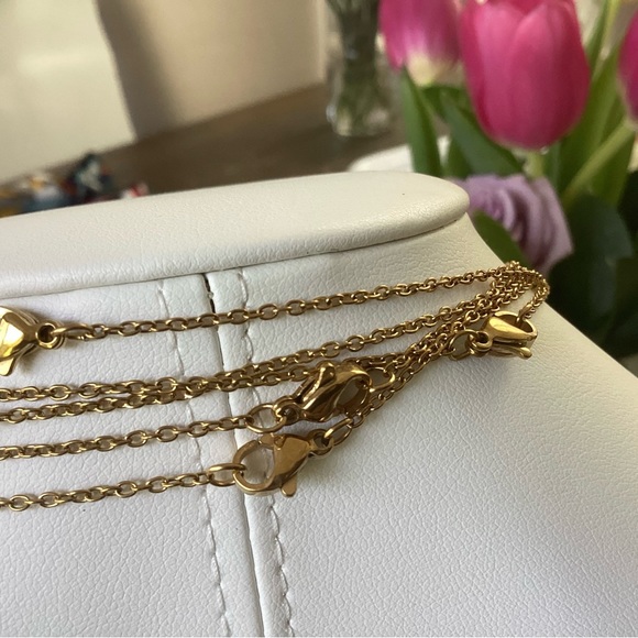 🌸Initial Padlock Necklace Stainless Steel - Picture 7 of 7